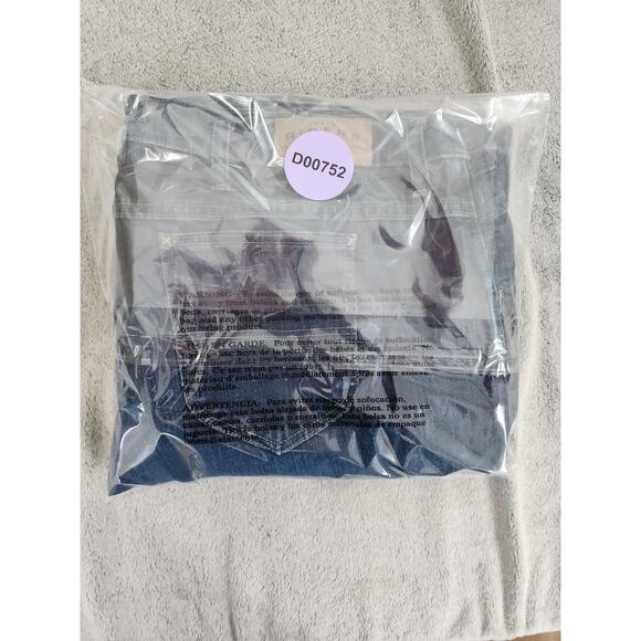 Vintage Riders Eased Fit High Rise Straight Leg Jean Size 22W Blue Stretch Denim - Picture 13 of 13